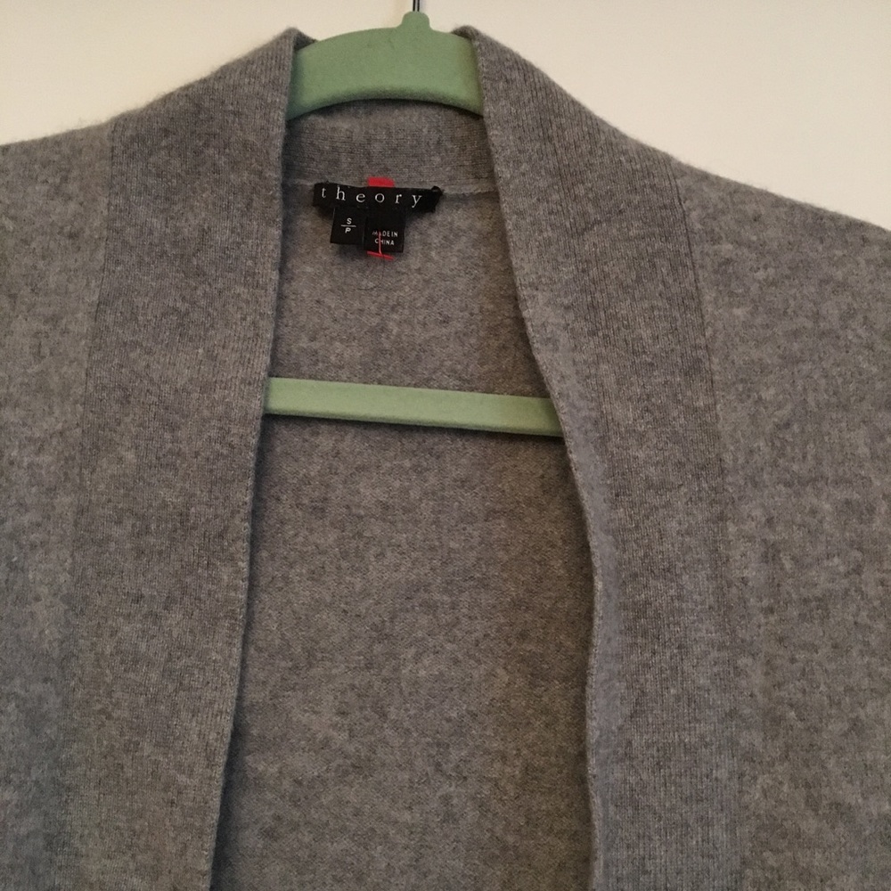 Theory nancine cashmere open sweater